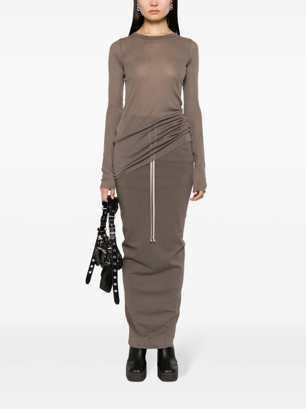 Rick Owens Bustier met afwerking - Grijs