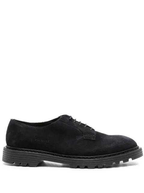 Premiata logo-debossed 30mm suede derby shoes