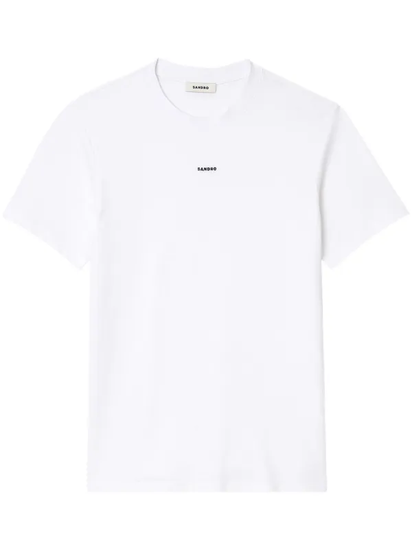 【関税 送料無料】SANDRO ロゴ Ｔシャツ Sandro Worn-Effect T-Shirt | Saks Fifth Avenue