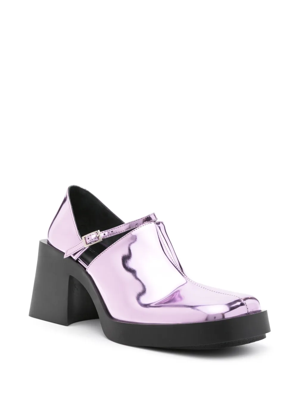 Justine Clenquet Kim Mary-Jane 80 mm lakleren pumps - Roze