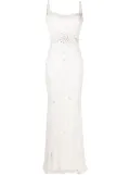 Jenny Packham Kabla floral-sequin bridal gown - White