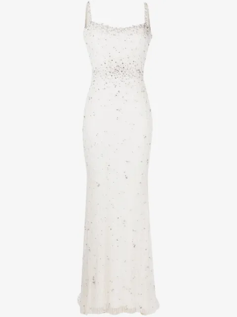 Jenny Packham Kabla floral-sequin bridal gown