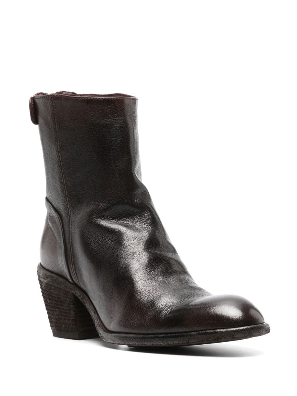 Officine Creative Sydne 003 65mm leather boots - Bruin