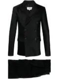 Maison Margiela satin-weave double-breasted blazer - Black