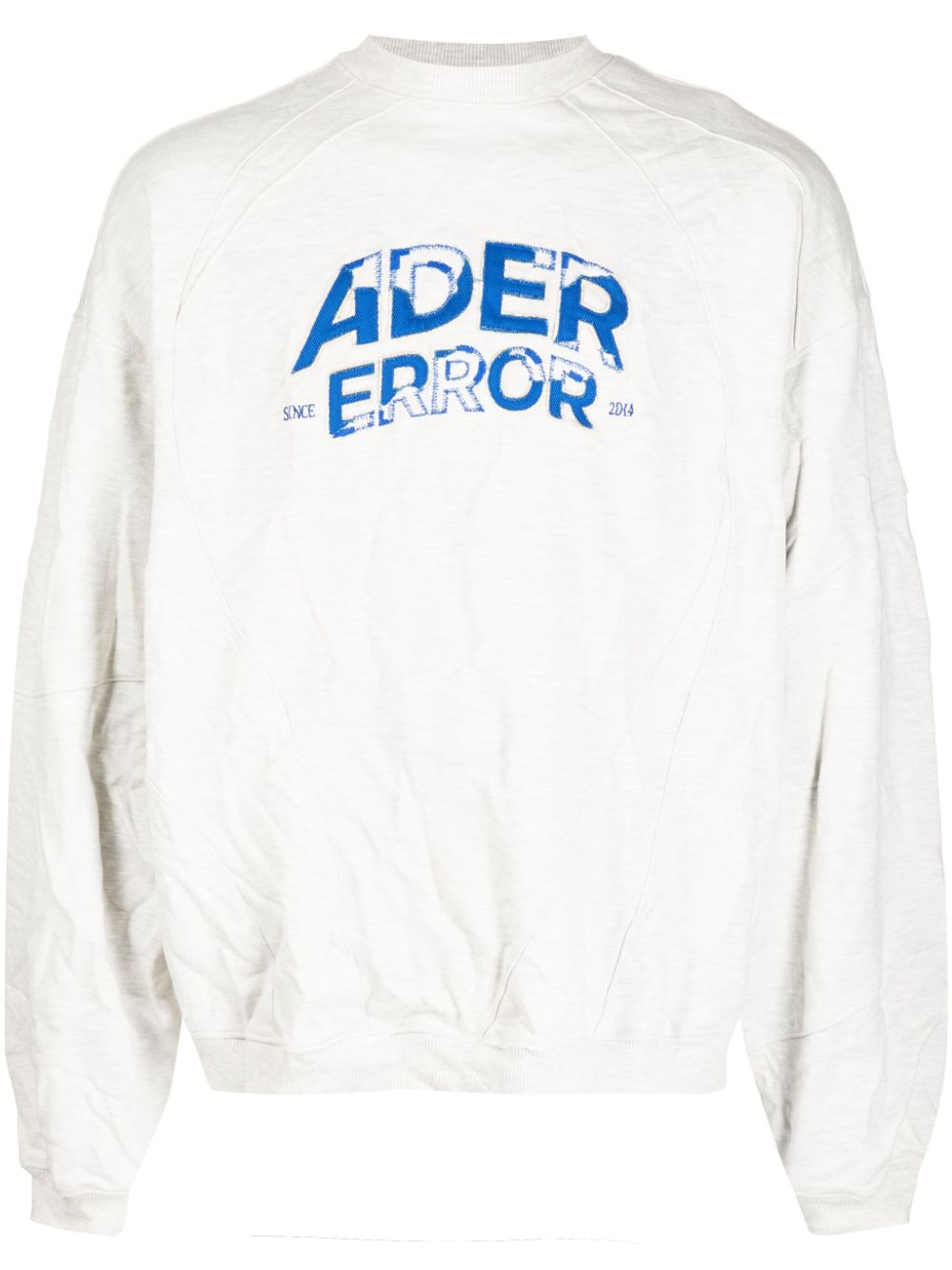 Image 1 of Ader Error logo-embroidered crinkled sweatshirt