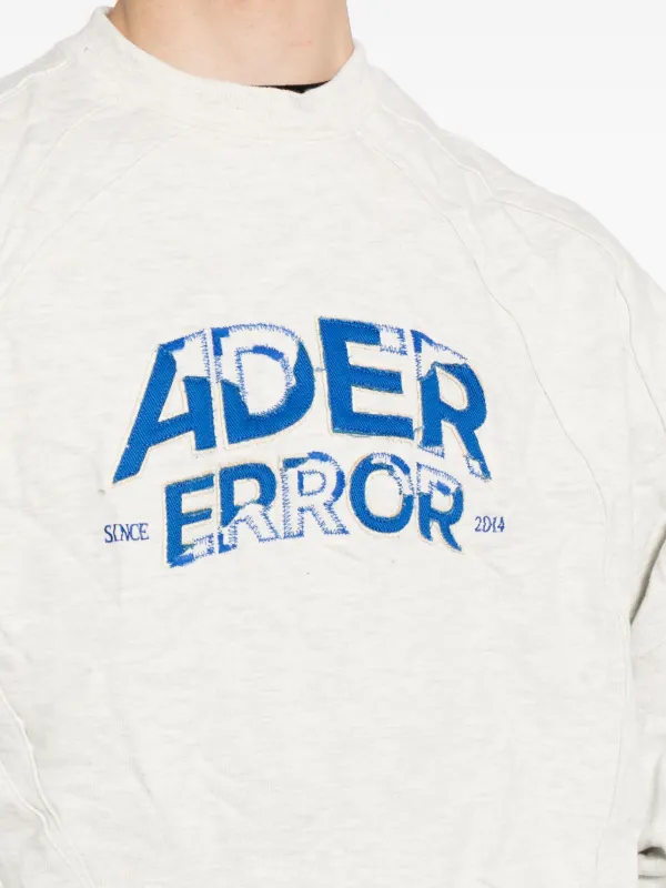 Ader Error logo-embroidered Crinkled Sweatshirt - Farfetch