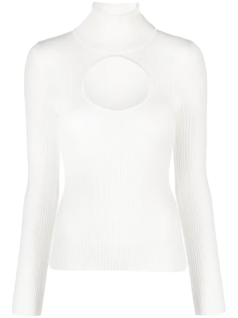 Courrèges roll-neck cut-out jumper