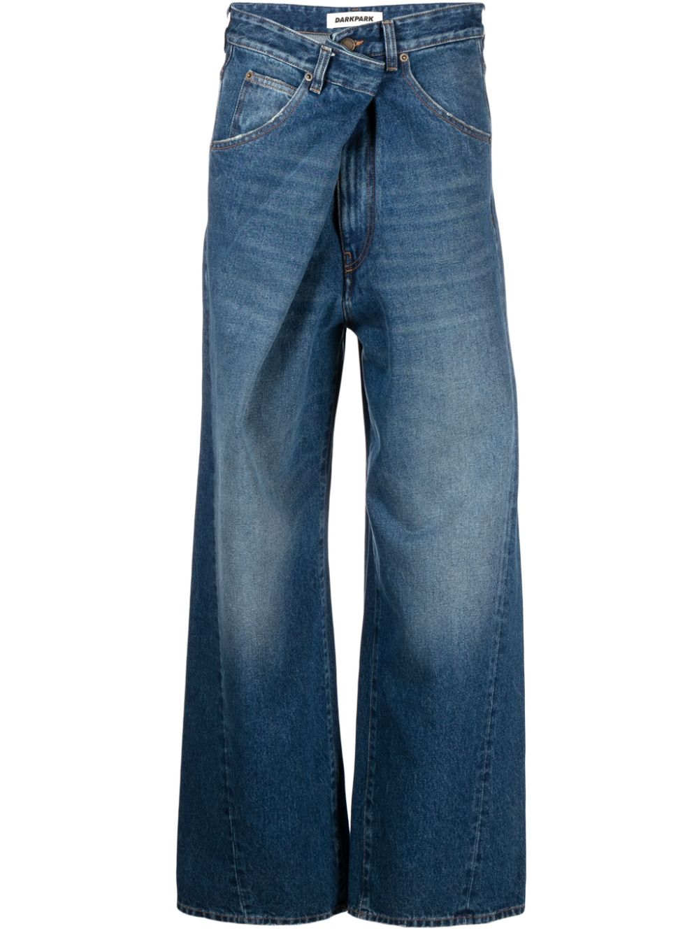 Dark Park Ines asymmetric wide-leg jeans