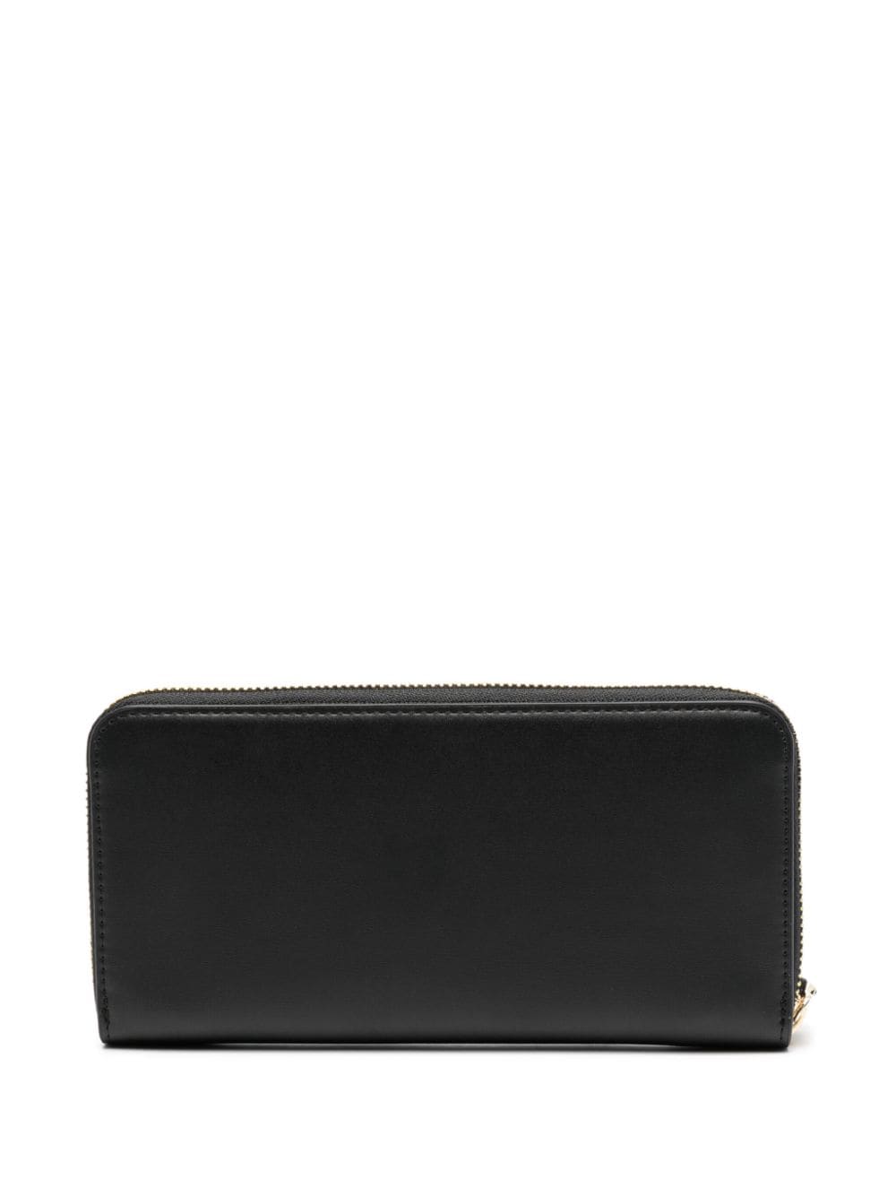 Versace Jeans Couture logo-debossed zipped wallet - Zwart