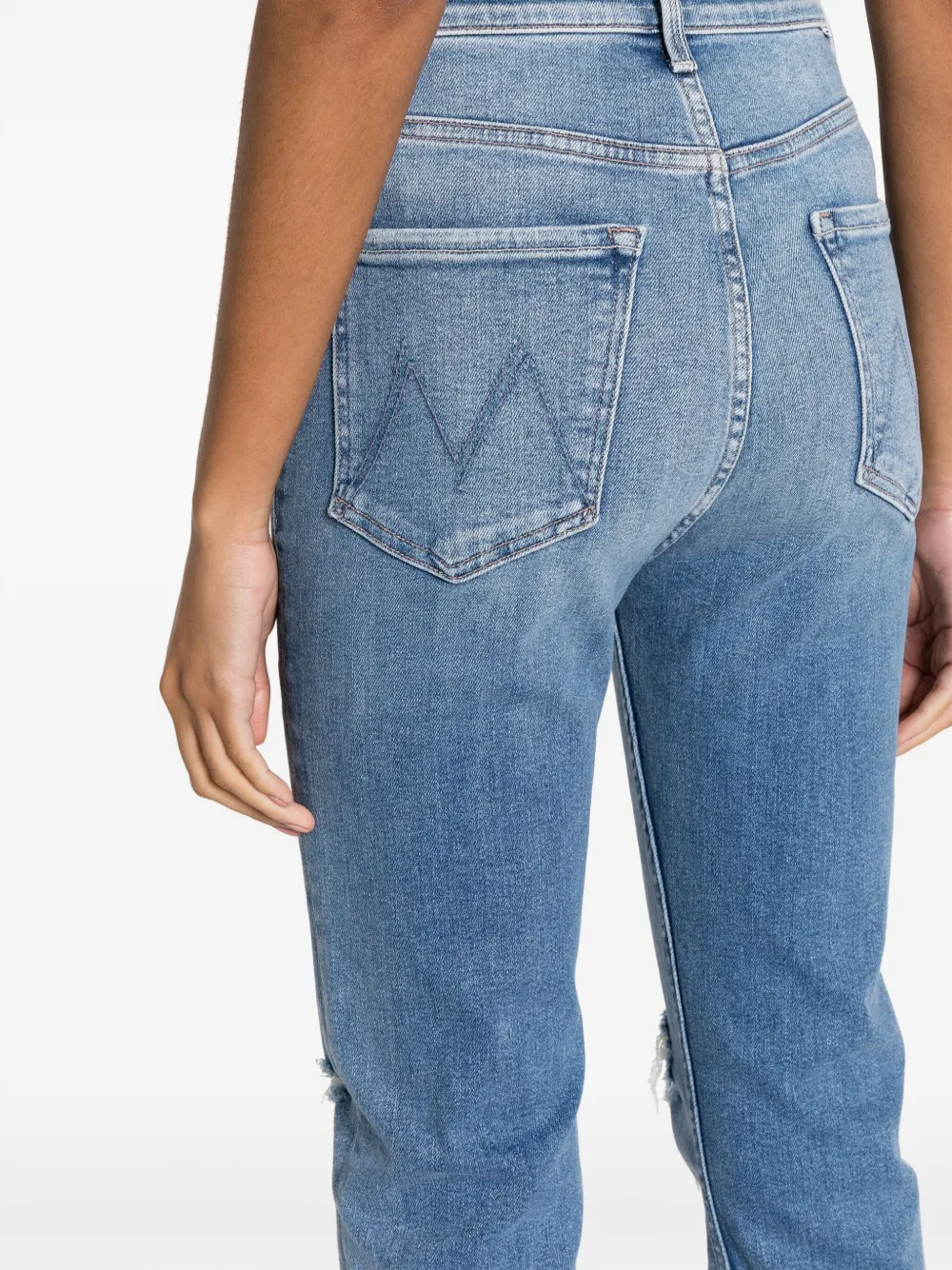 MOTHER Straight jeans Blauw