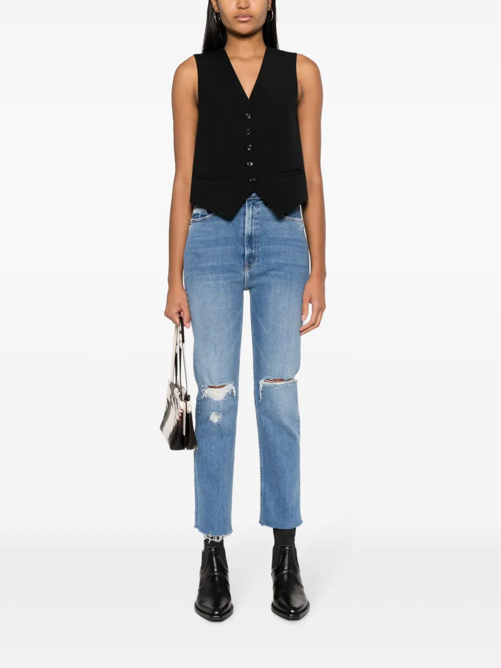 MOTHER Straight jeans - Blauw