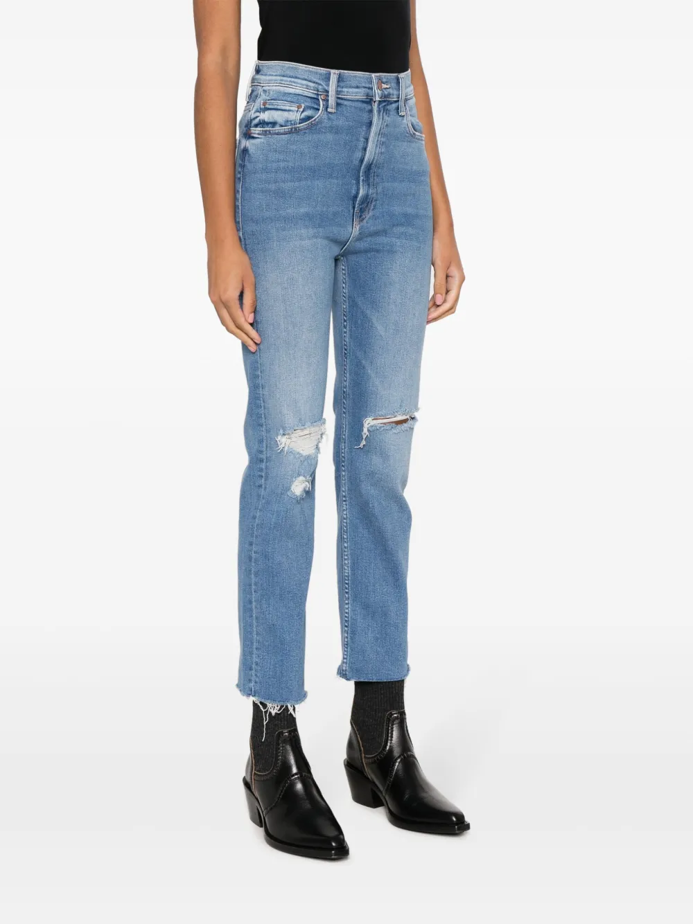 MOTHER Straight jeans Blauw