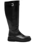 Doucal's buckled knee-high boots - Black