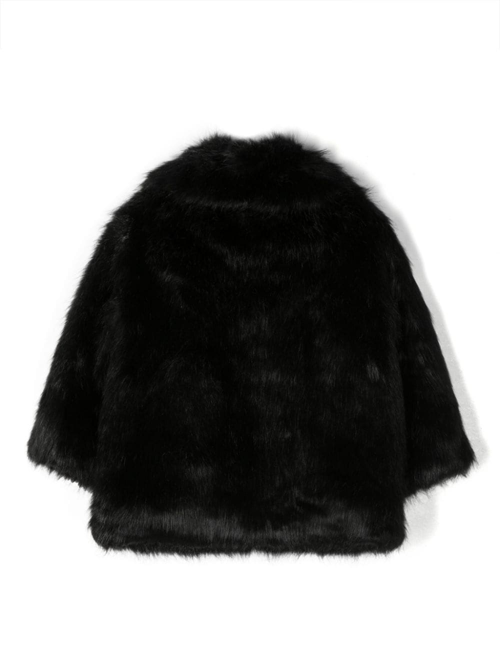Dsquared2 Kids spread-collar faux-fur jacket - Zwart