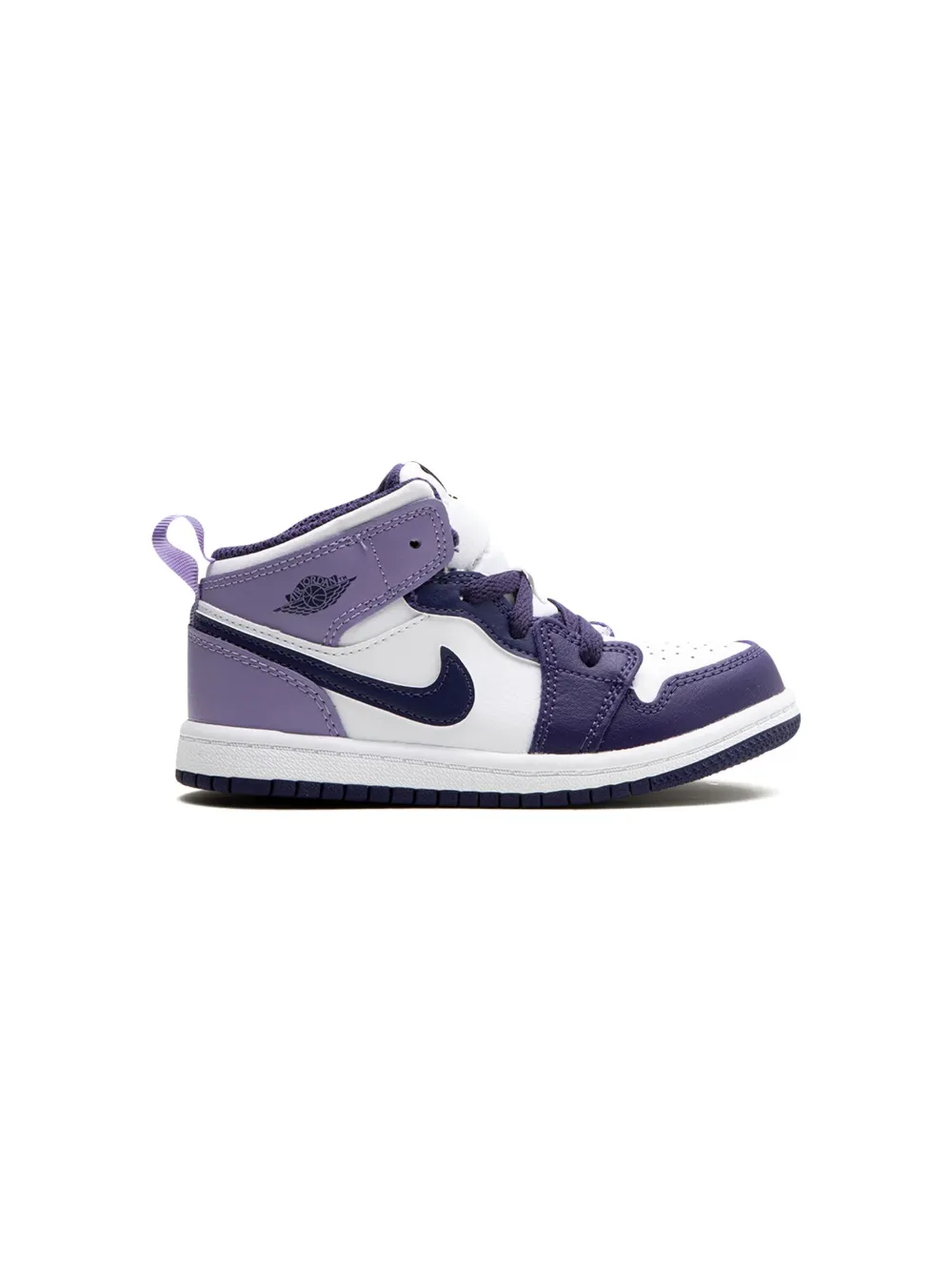 Shop Jordan Air  1 Mid "sky J Purple" Sneakers In White