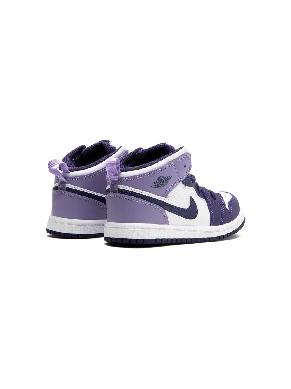 Shop Jordan Air  1 Mid "sky J Purple" Sneakers In White