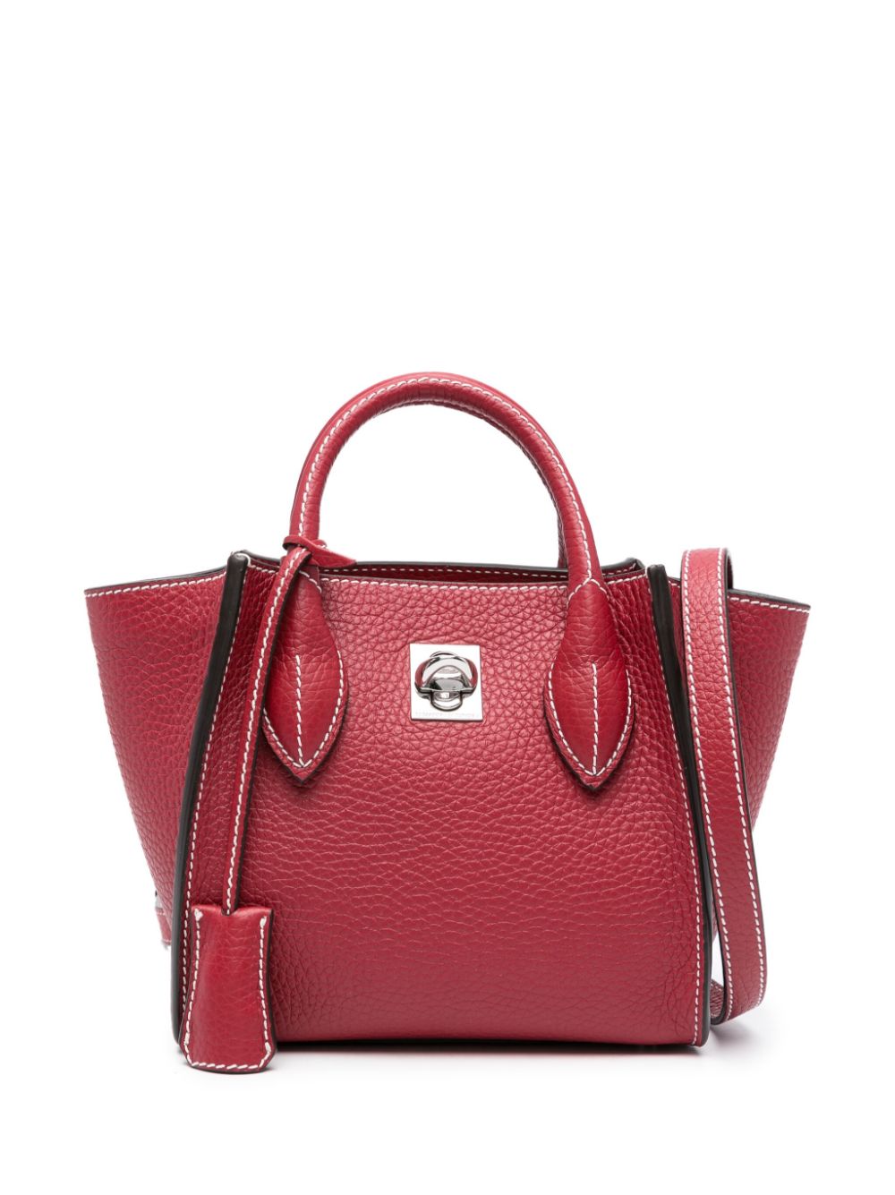 Ermanno Scervino Mini Maggie Leather Tote Bag In Red