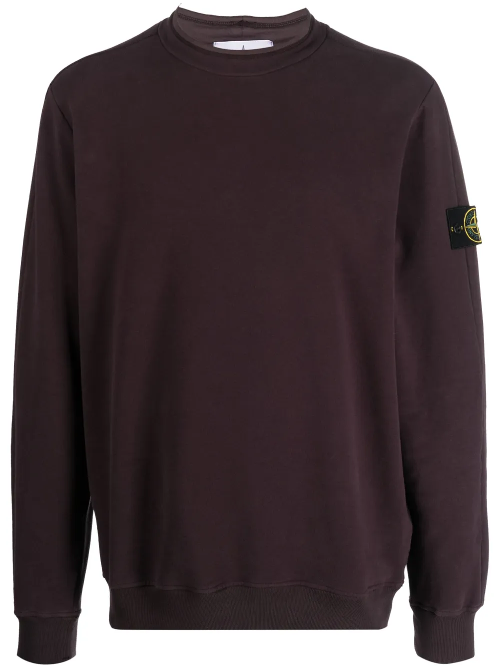 Stone Island Sweater met Compass-logopatch Paars