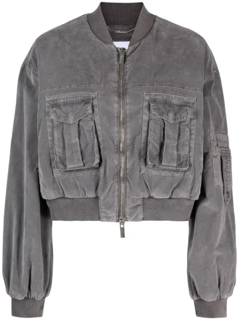 Blumarine chamarra bomber mangas anchas