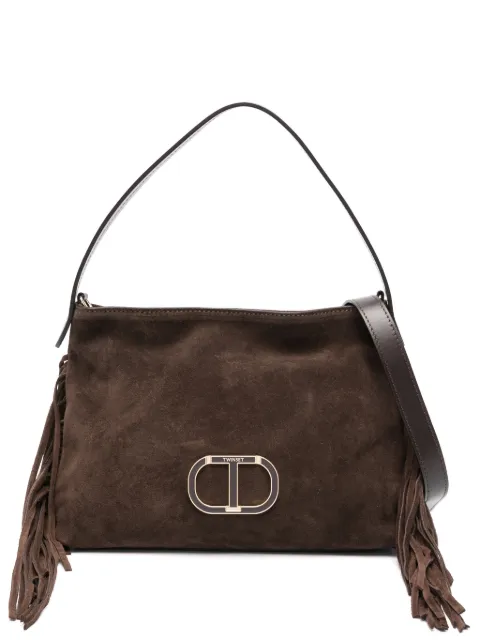 TWINSET Melrose fringed suede shoulder bag