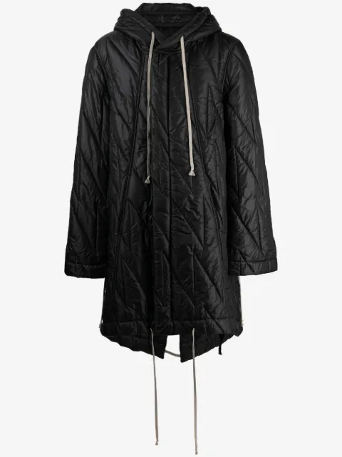 Rick Owens DRKSHDW fishtail hooded parka