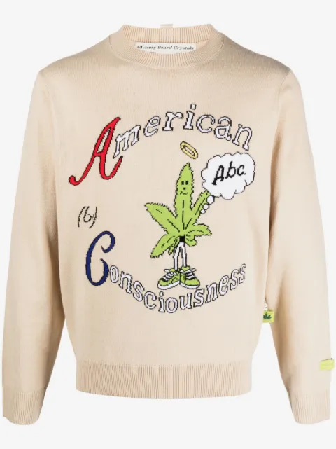 Advisory Board Crystals American Consciousness crew-neck jumper