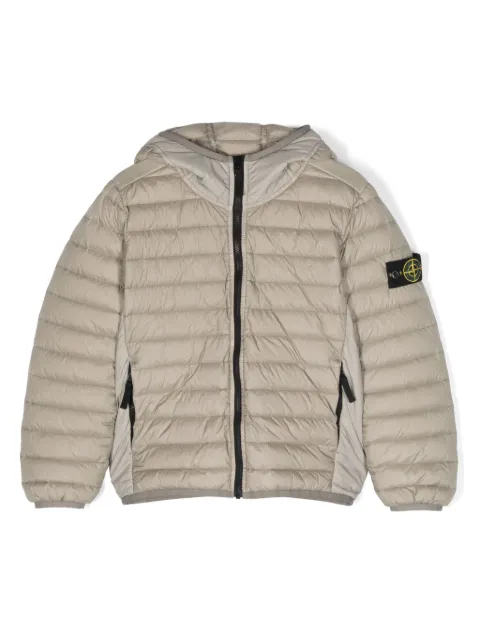 Stone Island Junior Piumino con applicazione Compass