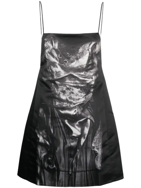 Y/Project Compact-print minidress