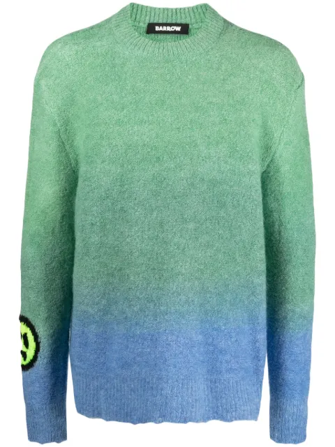 BARROW intarsia-knit logo gradient-effect jumper