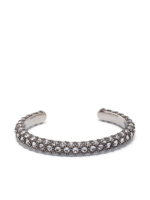 ISABEL MARANT bracelet torque serti de cristaux