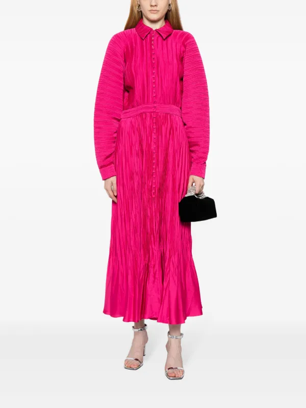 Simkhai Indiana Pleated Maxi Dress | ピンク | FARFETCH JP