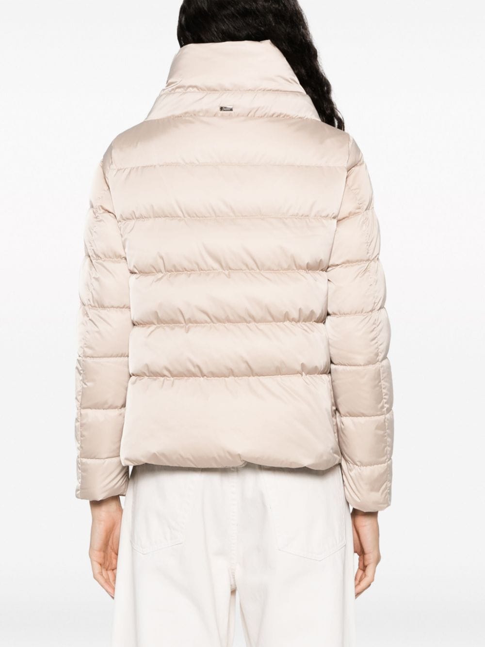 Shop Herno Goose Down Padded Jacket In Neutrals