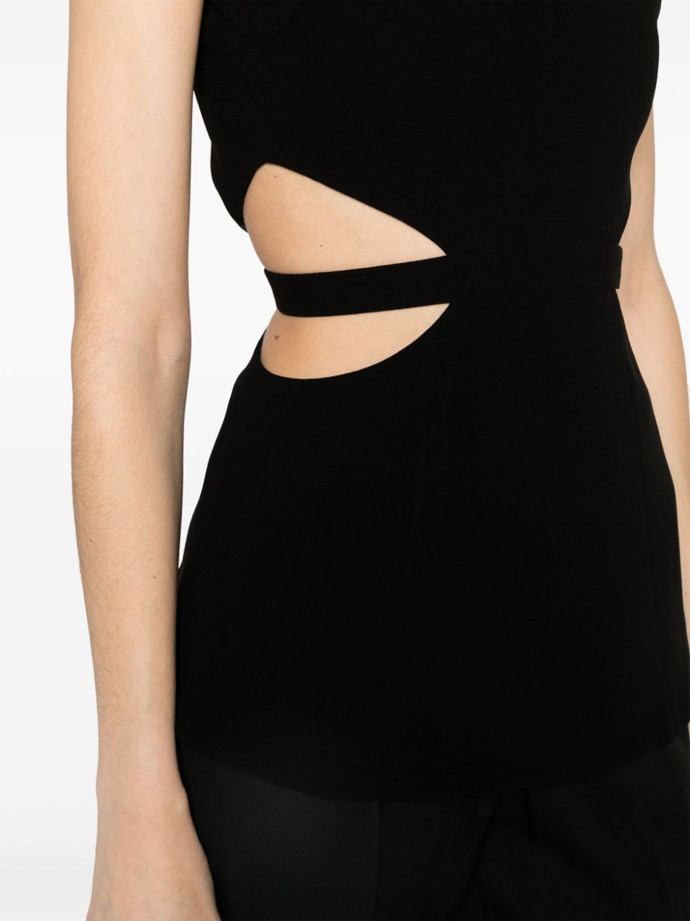 Shop Racil Patty Cut-out Crepe Blouse In Black