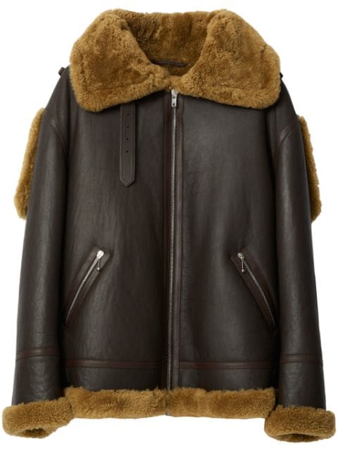 Burberry Shearling Aviator leather jacket