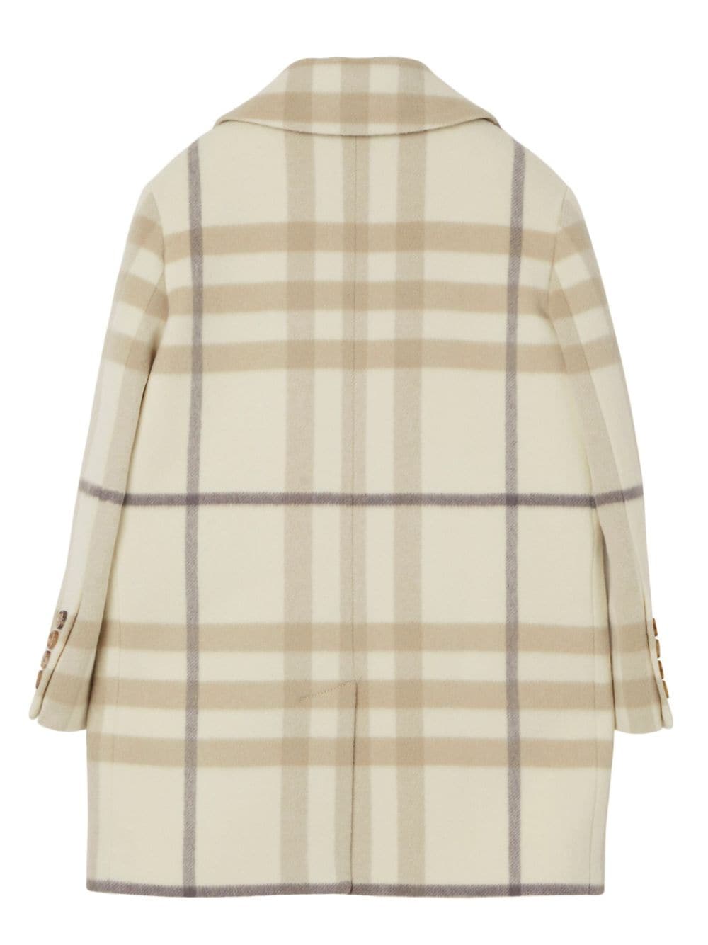 Burberry Kids Jas met dubbele rij knopen Beige