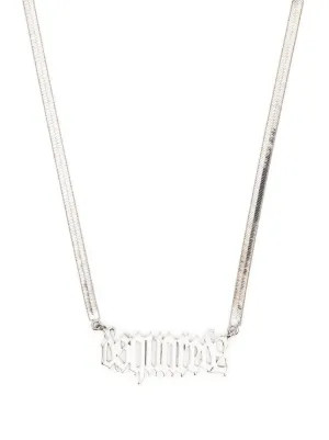 Dsquared2 Dog-Tag chain-link Necklace - Silver