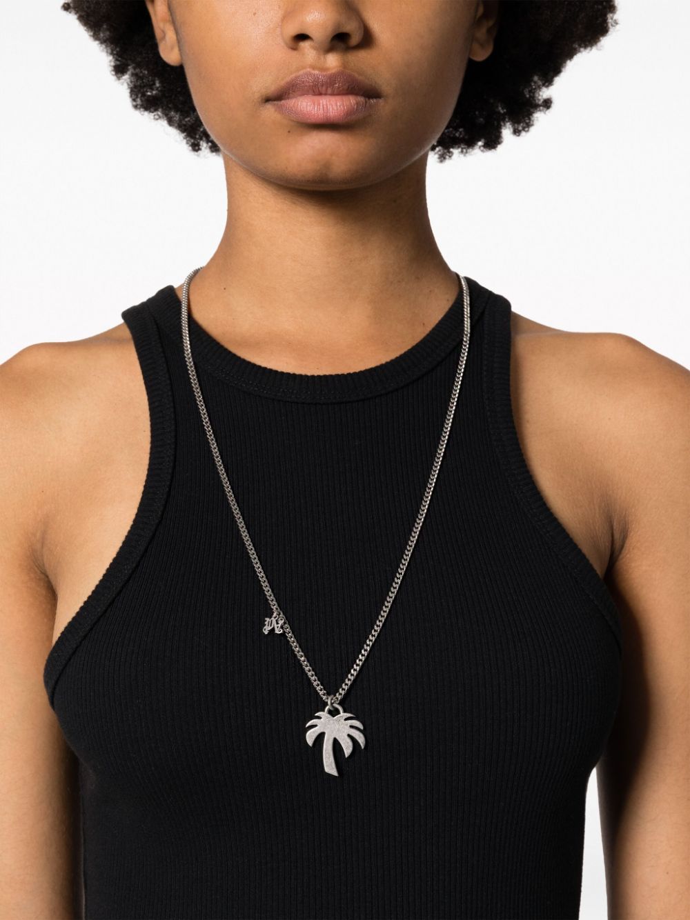 Palm Angels Palm charm necklace - Zilver