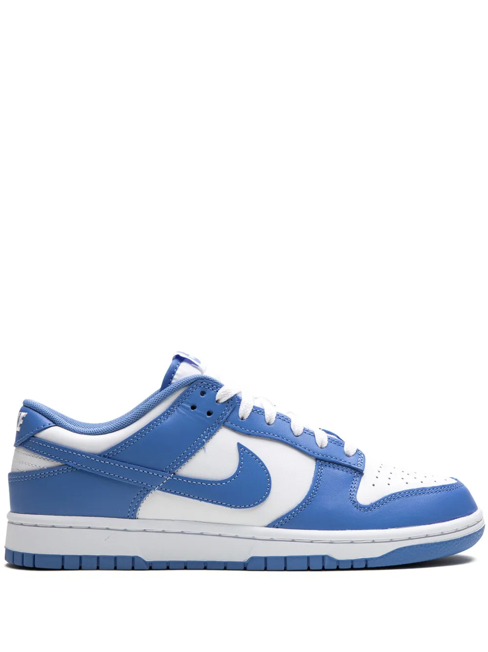 Nike Dunk Low Brand-embossed Leather Low-top Trainers In Polar Polar White White