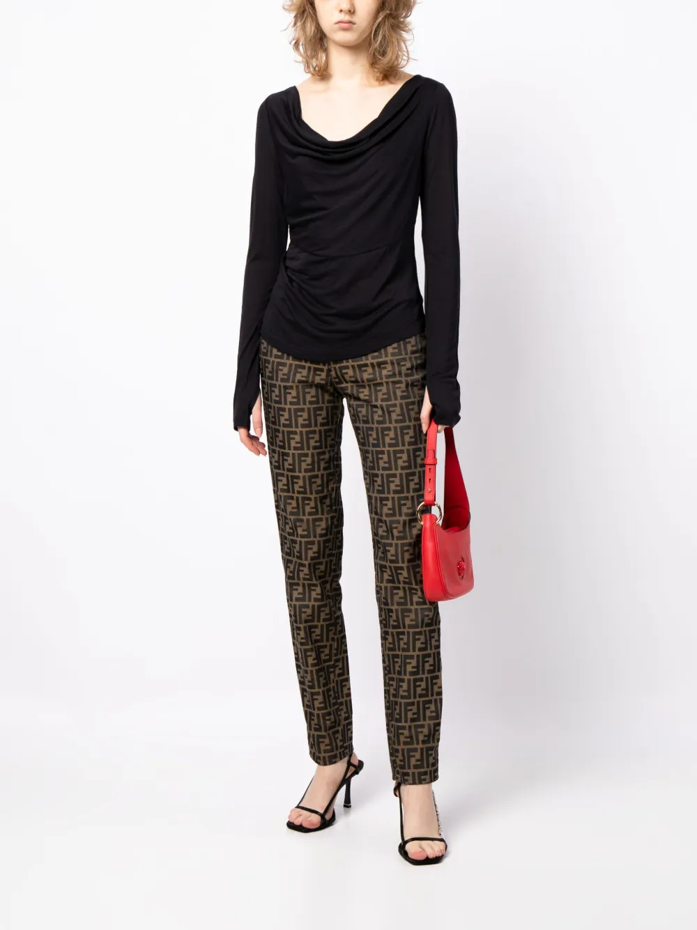Fendi Pre-Owned Straight broek - Bruin