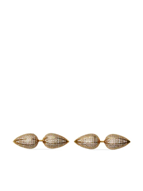 Burberry aretes con detalles de cristal