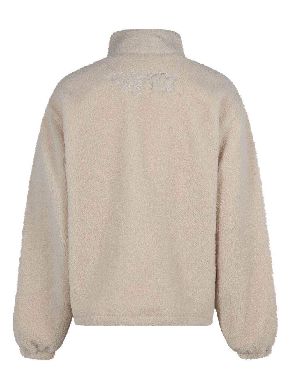 Image 2 of Honor The Gift script-embroidered sherpa sweatshirt