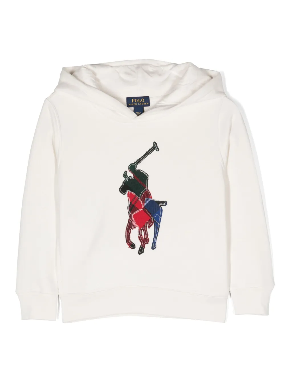 RALPH LAUREN POLO PONY-PATCH COTTON HOODIE