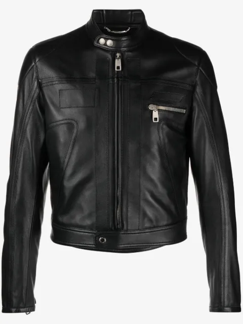 Dolce & Gabbana nappa leather biker jacket