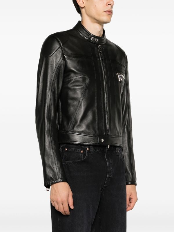 Dolce & Gabbana zip-up Leather Biker Jacket - Farfetch