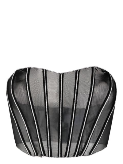 Oséree strapless cropped corset 