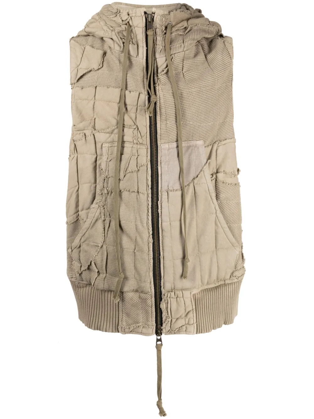 Greg Lauren Katoenen bodywarmer Bruin