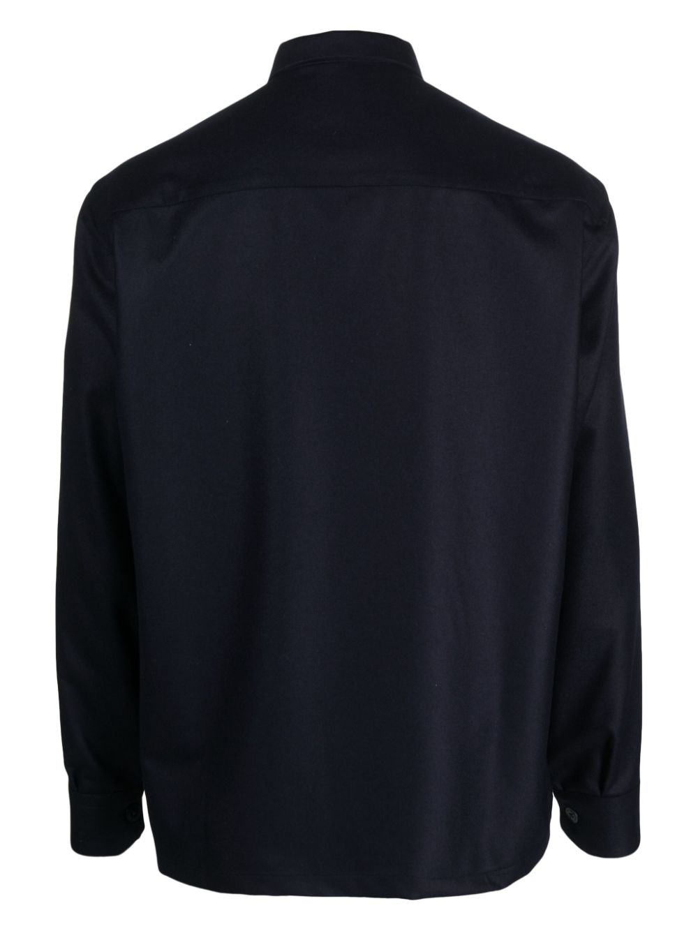 Costumein long-sleeve virgin wool shirt - Blauw