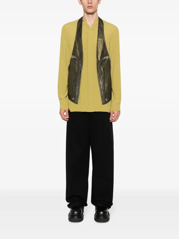 rick owens BAUHAUS VEST サイズ50 Rick Owens Bauhaus Snakeskin Vest | Gold | FARFETCH PL