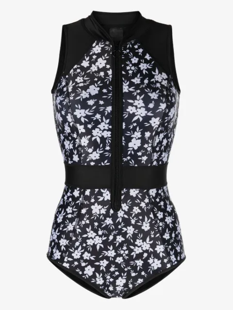 Duskii traje de baño con estampado floral y cierre