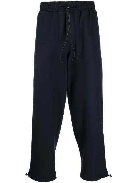 Costumein drawstring straight-leg trousers
